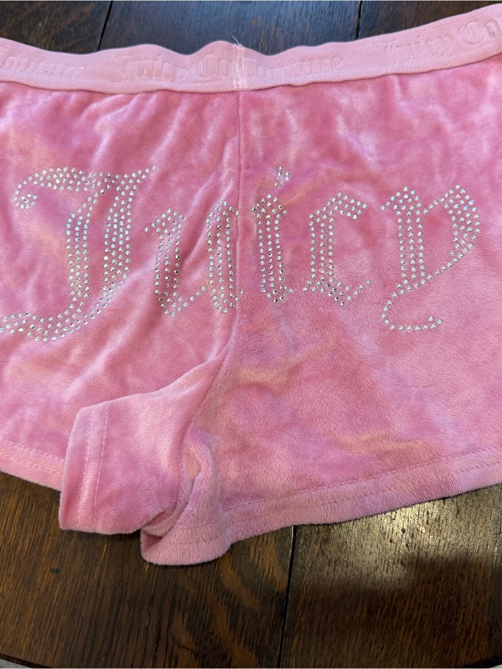 Juicy Couture Light Pink Velour Sleep Shorts